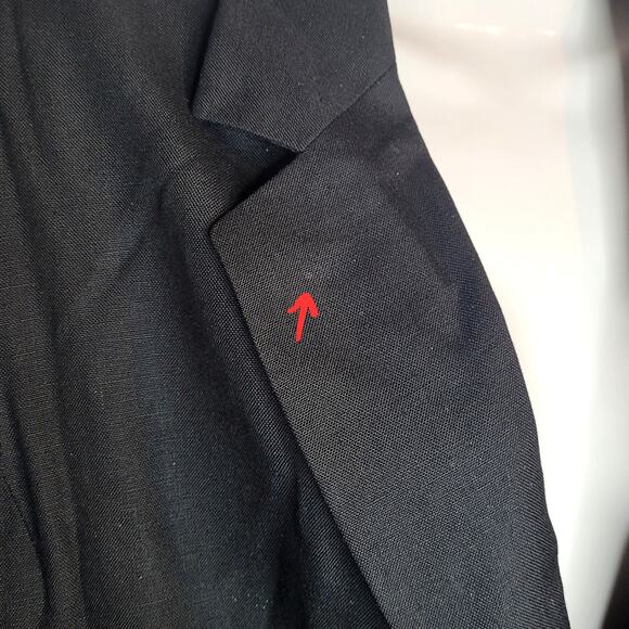 Talbots Size 12 Womens Black Blazer Jacket Italian Fabric Work Career Business - Picture 6 of 11